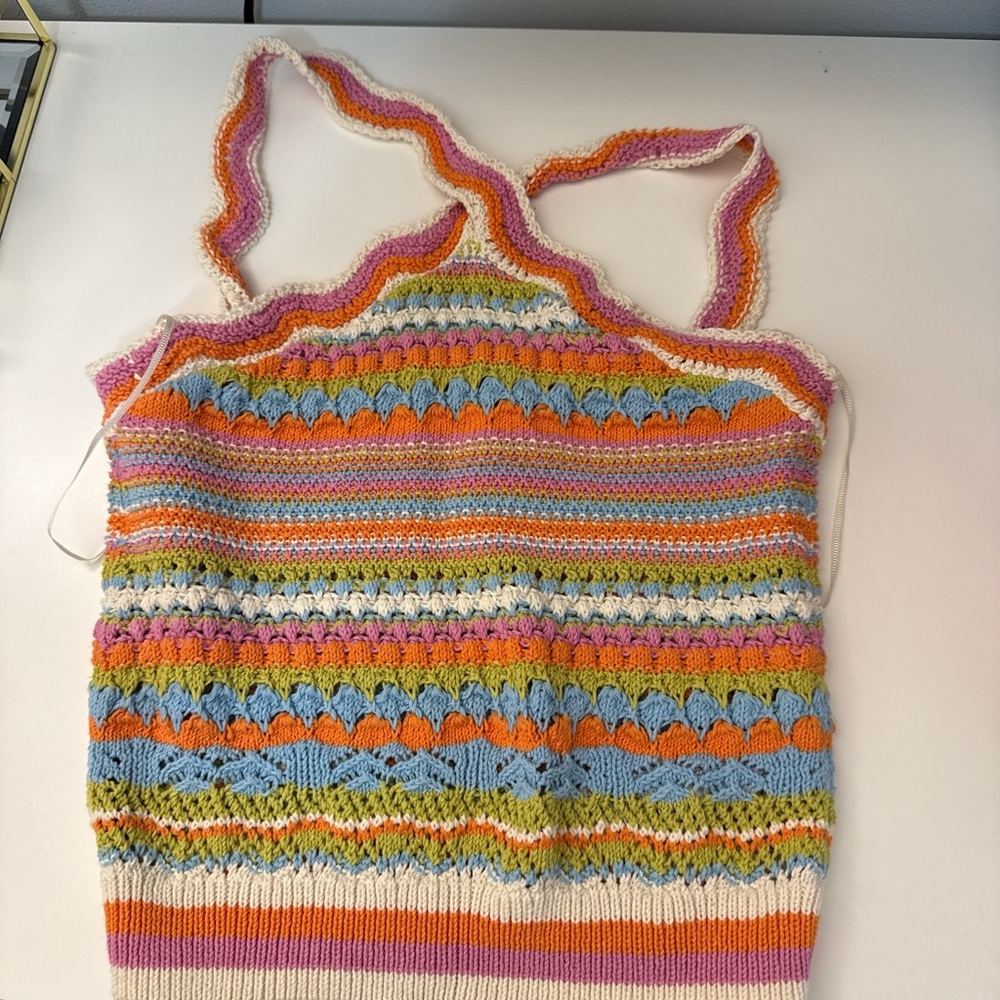 Colorful Knit Tank Top